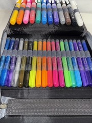 60 Colors Acrylic Paint Pens In Case -set of Paint Markers