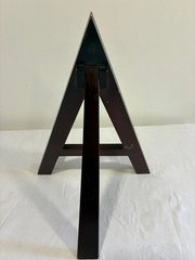 Vintage Wood Display Easel, Folding Plate Stand, Tabletop Art Easel, Book Stand