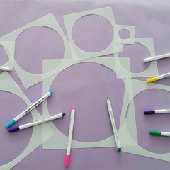 8 PCS Large Circle Stencil,Circle Stencils Different Sizes, Circle Template, …