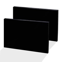 HDPE Plastic Sheet 1/8″ Thick 8″ x 12″ Black Industrial DIY Material 2 Pack