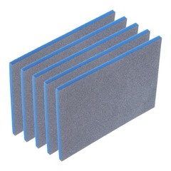 Sanding Sponge Block, 800-1000 Grit, 140mm x 114mm x 5mm 5pcs