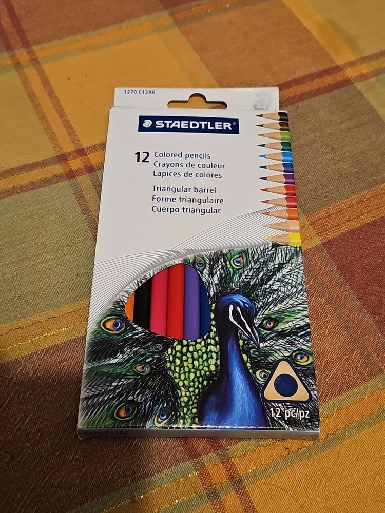 Staedtler 12CT Triangular Barrel Colored Pencils Peacock