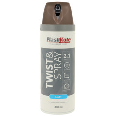 SPRAY PAINT PLASTIKOTE TWIST & SPRAY 400ML CHALK MATT SATIN GLOSS PRIMER SEALER