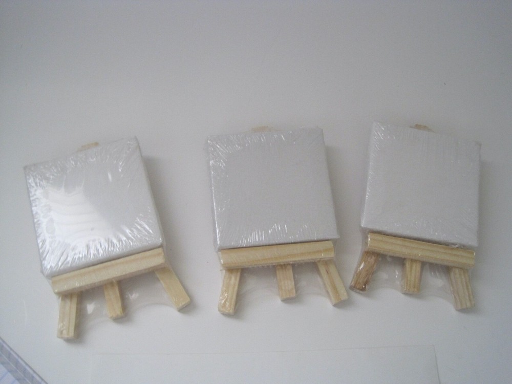 Vencer Artists Canvases Mini Easels Lot 3 New