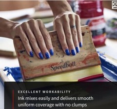 Speedball Fabric Screen Printing Ink, Process White, 8oz Lot 2 Bundle New