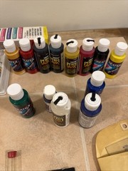 Vintage Airbrush LOT ! Paasche Vl Airbrush Lots Of Paint & More