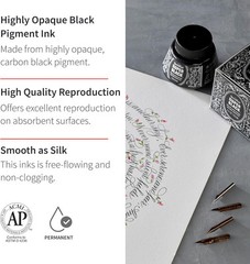 Speedball Super Black India Ink 2oz High Quality Pigment Waterproof Ink