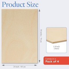 Baltic Birch Plywood, 3 mm 1/8 x 24 x 36 Inch, B/BB Grade Sheets| Woodpeckers