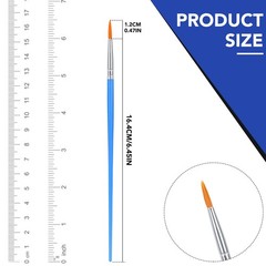 AROIC Small Paint Brushes Bulk,130pcs Nylon Hair Round Detail 130 Fine, Blue