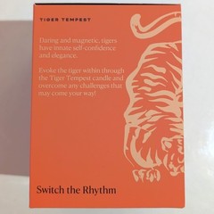 OJO Tiger Tempest Scented Candle 7.8 oz Jar Candle with Duality Woody