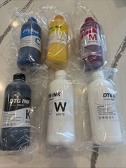 6-Pack 500ml DTG Ink Direct to Garment Printing Ink Digital Textile for SureC…