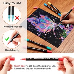 Shuttle Art 80 Colors 1 Count (Pack of 80), 80 Brush Tip and Fine