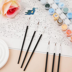 30 Pcs Pinceles Finos Detalle Mini #0 00 000 para Miniaturas Acuarela Arte