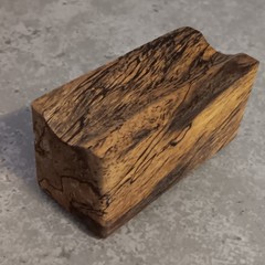 Fountain Pen/Pencil Display/Pen Holder For 1 Pen/Pencil. In Spalted Tamarind.