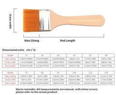 12pc Professional Nylon Paint Brush Set Acrylic Watercolor Flat Head Brushes
