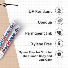Artline Paint Marker 400XF Medium Point 2.3mm Permanent & Waterproof Box of 12’s