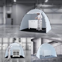 Portable Paint Booth Tent, Siebwin Large 8(L) x6(W) x6(H) ft Spray Paint Tent…