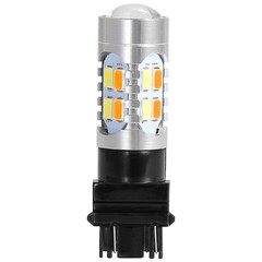 2 Pcs T25 3157 800LM Turn Signal Parking DRL LED Light Bulbs w/ LED Load Decoder