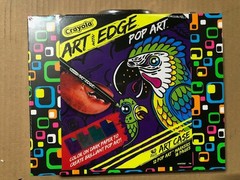 Crayola Art Edge Pop Art Tropical Dark Paper 30 Piece Art Neon Markers Set Case