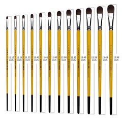 XDT#826 Filbert Art Brush Set Red Sable X-Long Handle Acrylic Oil Watercolor