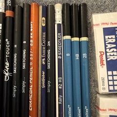 Art Pencil And Eraser Drawing Sketching Lot