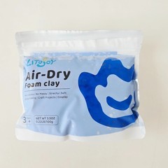 Air-Dry Foam Clay, Choose Your Color 3.5oz 100g Pack, Soft Stretchy Lightweight