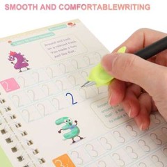 Magic Practice Copybook Number Book Reusable Pen Set Handwriting Gift For Kids