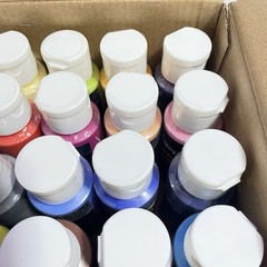 Artkey & Royal Langnickel Acrylic Paint Supply Lot 24 Color Set, Tubes & Sponges