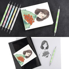 ASTARON 150 Sheets Black Carbon Copy Paper and Tracing Paper with 5 Pcs Embos…