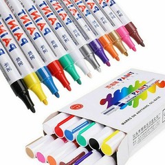 Paint Marker Pen Waterproof Oil Based Permanent Tyre Metal Wood Glass UK Stock