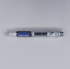 Dykem Sudz Off WHITE Detergent Removable Temporary Ink Marking Pen Marker