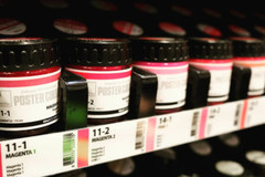 SHINHAN Professional Poster Color Paint 40ml bottle x 3ea, 69 Colors / Tracking
