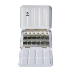 – HORADAM® AQUARELL Paint Compact, Gold-Lacquered Metal with 6 Finest Waterco…