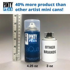 Pintyplus Aqua Water Based Spray Paint, 8 Piece Mini Artist Set – Intense Colors