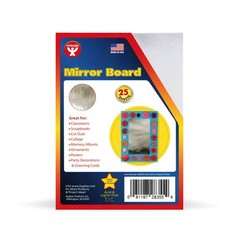 25 Sheets Metallic Silver Mirror Board 5×7 Inch Cardstock for Card Making