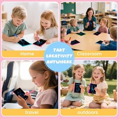 32 Pack 4.4 Inch Mini LCD Writing Tablet for Kids, Erasable and Reusable Toddler