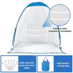Paint Spray Booth Tent Portable and Foldable Spray Paint Booth Tool with Ven…