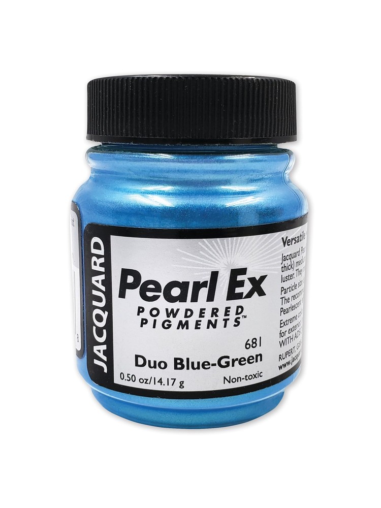 Jacquard Pearl Ex Pigment Powder 0 5 oz Duo Blue Green Loose Mica Powder Epoxy