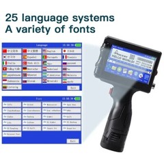25.4mm QR Bar Batch Code Variable Date Number Hand Jet Thermal Inkjet Printer