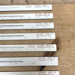 Mixed Lot Koh-I-Noor Rapidograph Lettering Set & K+E Leroy Stencils & 3 Scribers