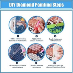Panda Beginners Diamond Painting Craft Kit-Size 7.8X7.8”￼Diy supplies included.
