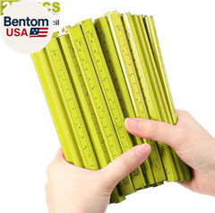 200 Pcs Flat Construction Pencils with Printed Ruler Wood Graphite 2 Pcs Carpent