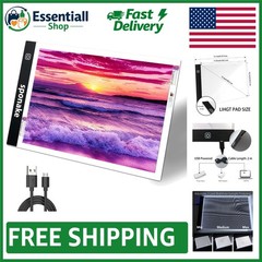 A4 Light Pad for Diamond Painting – USB LED Tracing Board with 3 Brightness L…