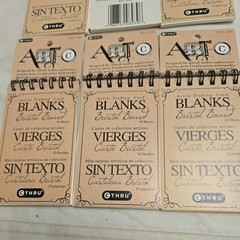 Lot of 6Art-C Artist Trading Card Blanks, Perforated Bristol Board Cards/Paper