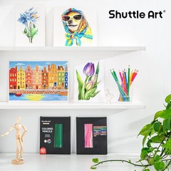 Shuttle Art 80 Colored Pencils Soft Core Set for Drawing Coloring Sketching