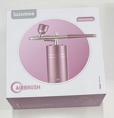 Lussmioe Professional Airbrush Kit Cordless Compressor 0.3mm Aluminum Alloy