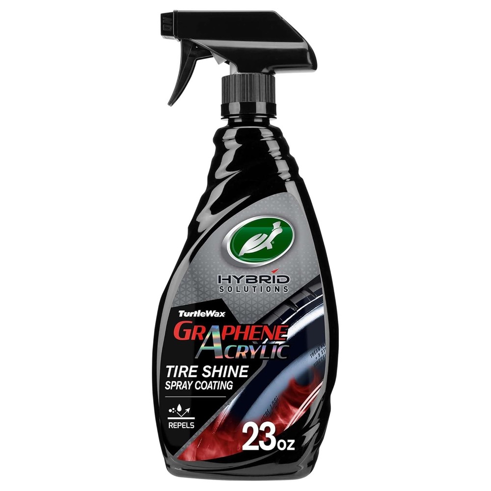 Turtle Wax Hybrid Solutions Graphene Acrylic Tire Shine Spray Coating, Long-Last