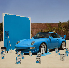 Backdrop PORSCHE Riviera Blue Single Gallon Interior Standard Wall Paint Sample