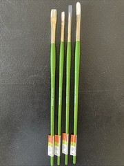 Lot of 4 Artist’s Loft Firenze Set Level 3 Paint Brushes Flat Bright Round 165la