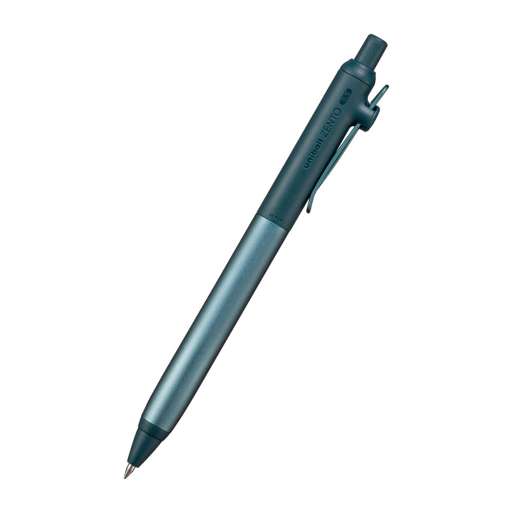 三菱鉛筆 uniball ZENTO Flow Model Rollerball Pen, 1 Count (Pack of 1), Jade